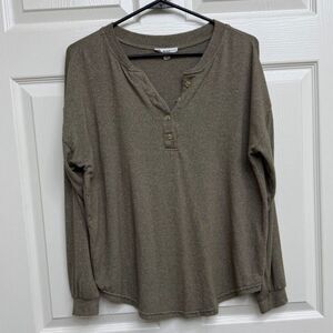 Women's Green Long Sleeve Shirt - Size S